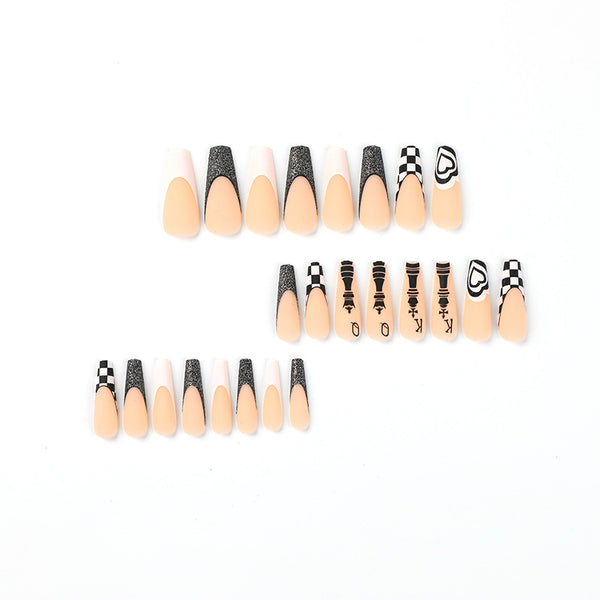 12 Sizes-24 Pcs Press On Nails JP2346