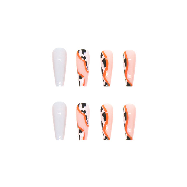 12 Sizes-24 Pcs Press On Nails W173