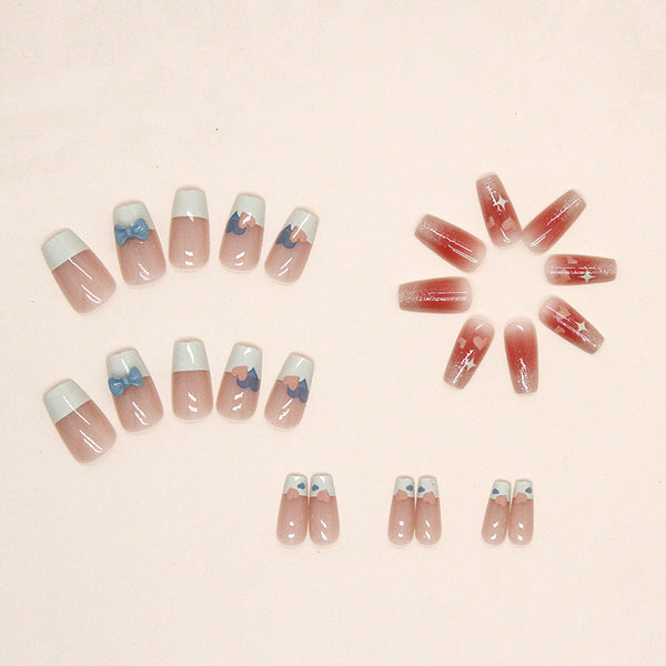 12 Sizes-24 Pcs Press On Nails Z604