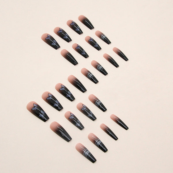 12 Sizes-24 Pcs Press On Nails W471