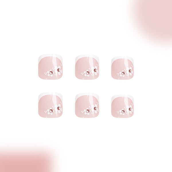 12 Sizes-24 Pcs Press On Nails C1195