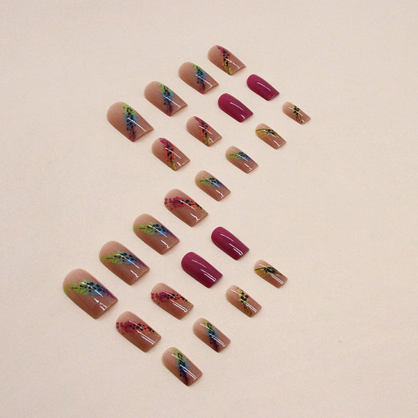 12 Sizes-24 Pcs Press On Nails W1003