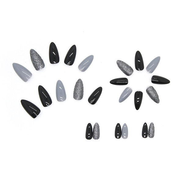 12 Sizes-24 Pcs Press On Nails W267