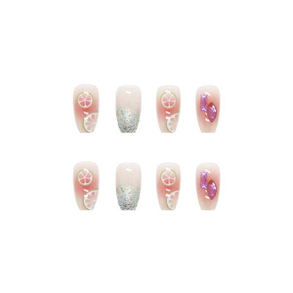 12 Sizes-24 Pcs Press On Nails Z368