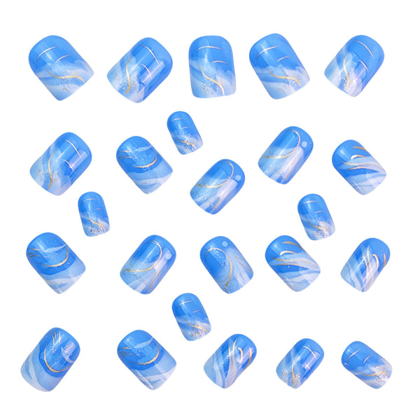 12 Sizes-24 Pcs Press On Nails Y872
