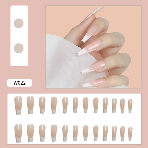 12 Sizes-24 Pcs Press On Nails W001