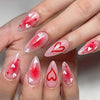 12 Sizes-24 Pcs Press On Nails C1484
