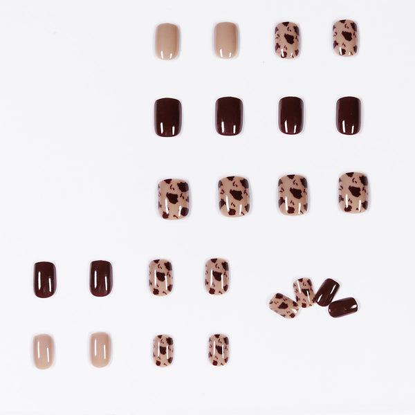 12 Sizes-24 Pcs Press On Nails JP1072