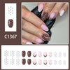 12 Sizes-24 Pcs Press On Nails C1367