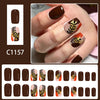 12 Sizes-24 Pcs Press On Nails C1157