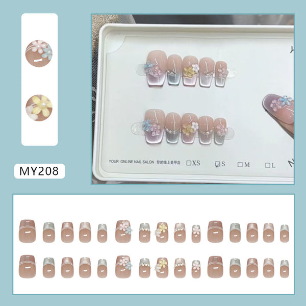 15 Sizes-30 Pcs Press On Nails My208