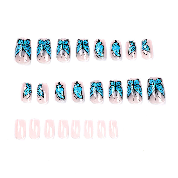 12 Sizes-24 Pcs Press On Nails JP1141