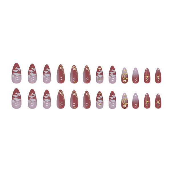 12 Sizes-24 Pcs Press On Nails Z770