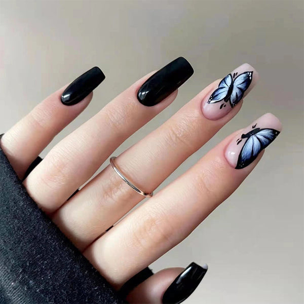12 Sizes-24 Pcs Press On Nails W092