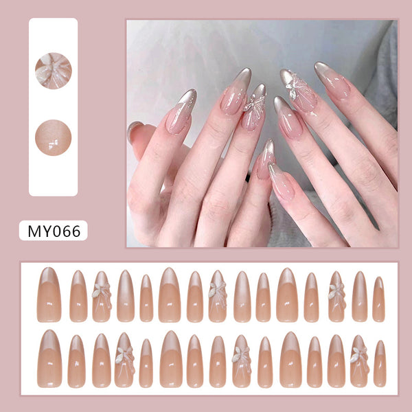 12 Sizes-24 Pcs Press On Nails MY066