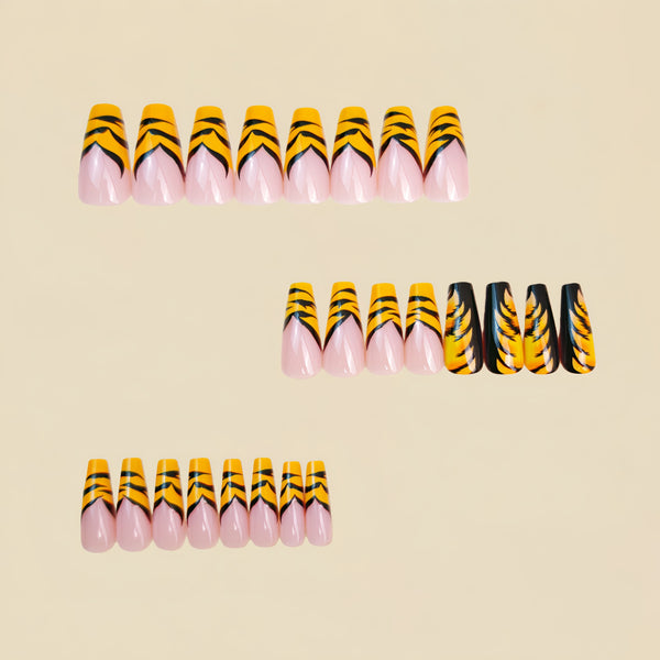 12 Sizes-24 Pcs Press On Nails Y1452