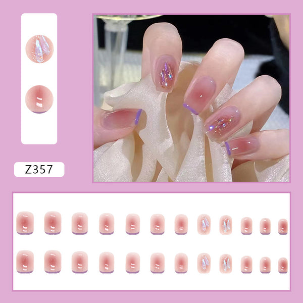 12 Sizes-24 Pcs Press On Nails Z321
