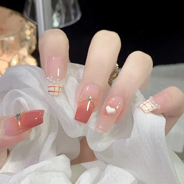 12 Sizes-24 Pcs Press On Nails Z437