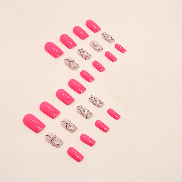 12 Sizes-24 Pcs Press On Nails W949