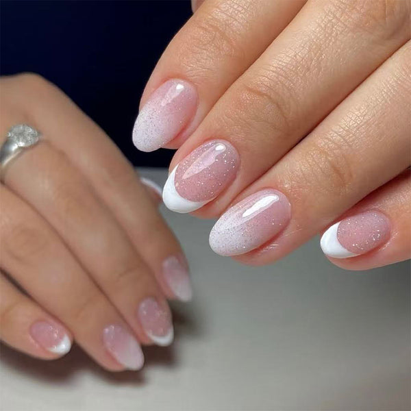 12 Sizes-24 Pcs Press On Nails C1059