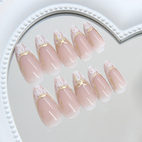 12 Sizes-24 Pcs Press On Nails W1914