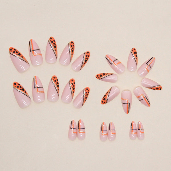 12 Sizes-24 Pcs Press On Nails W632