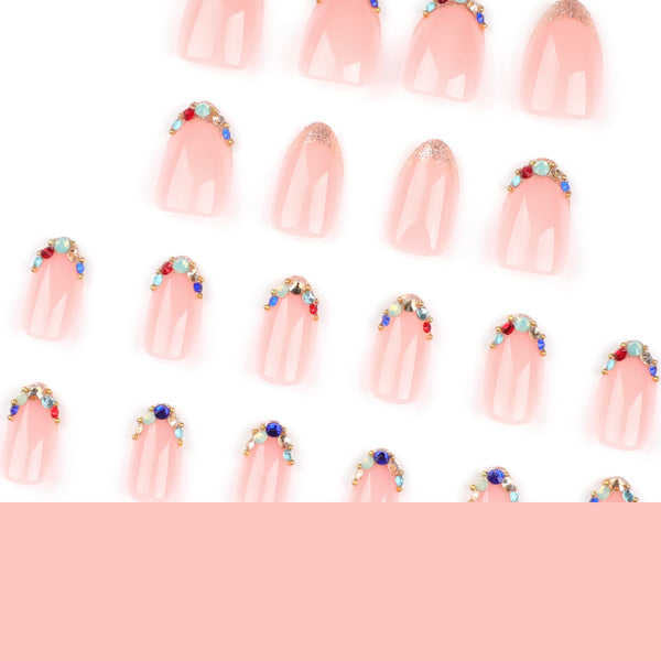 12 Sizes-24 Pcs Press On Nails JP3322