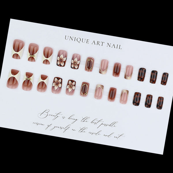 12 Sizes-24 Pcs Press On Nails FT-350