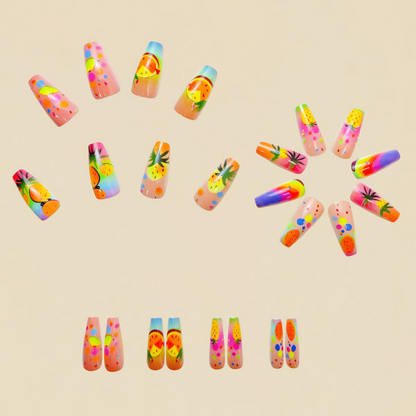12 Sizes-24 Pcs Press On Nails Y575