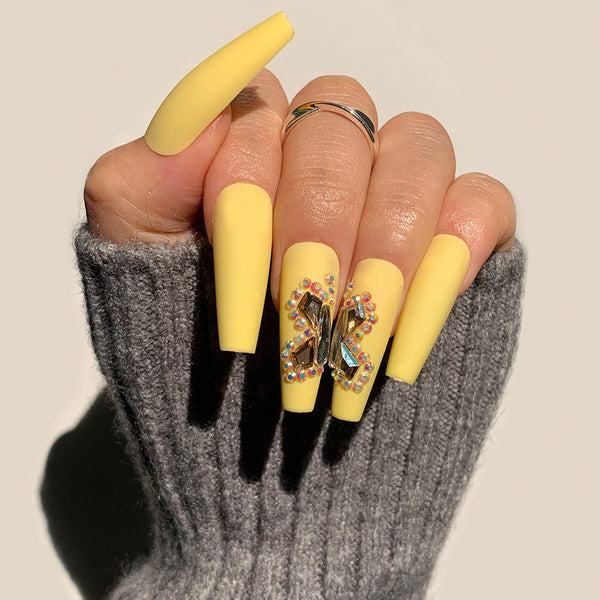 12 Sizes-24 Pcs Press On Nails JP2491