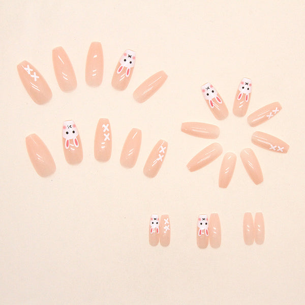 12 Sizes-24 Pcs Press On Nails R694