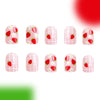 12 Sizes-24 Pcs Press On Nails C382