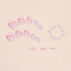 12 Sizes-24 Pcs Press On Nails F100