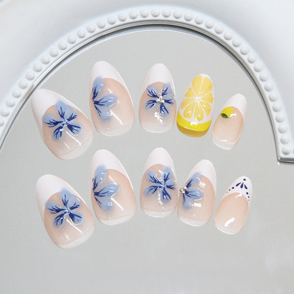 12 Sizes-24 Pcs Press On Nails Z1087
