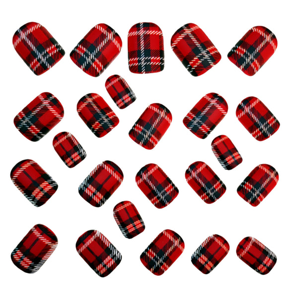 12 Sizes-24 Pcs Press On Nails Y1650