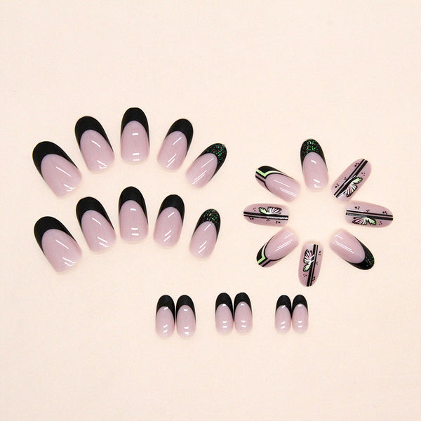 12 Sizes-24 Pcs Press On Nails W982