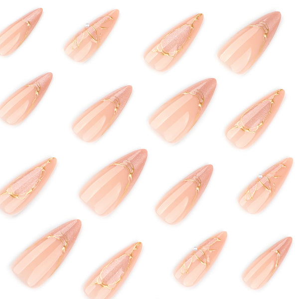 12 Sizes-24 Pcs Press On Nails JP3997