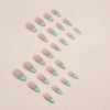 12 Sizes-24 Pcs Press On Nails W1134