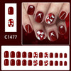 12 Sizes-24 Pcs Press On Nails C1477