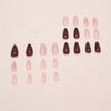 12 Sizes-24 Pcs Press On Nails W2021