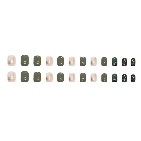 12 Sizes-24 Pcs Press On Nails W451