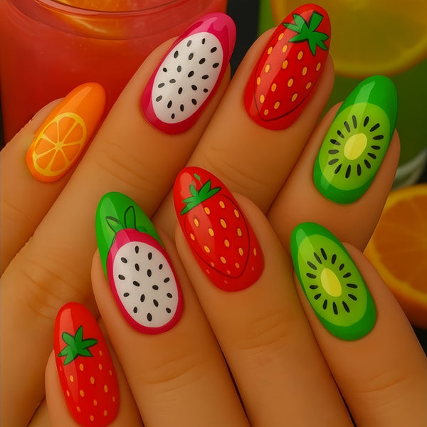 12 Sizes-24 Pcs Press On Nails Y1946