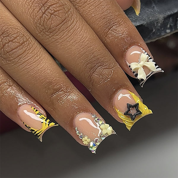 12 Sizes-24 Pcs Press On Nails JP3656