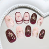 12 Sizes-24 Pcs Press On Nails Z1028