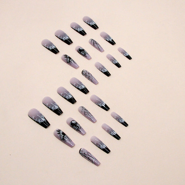 12 Sizes-24 Pcs Press On Nails W961