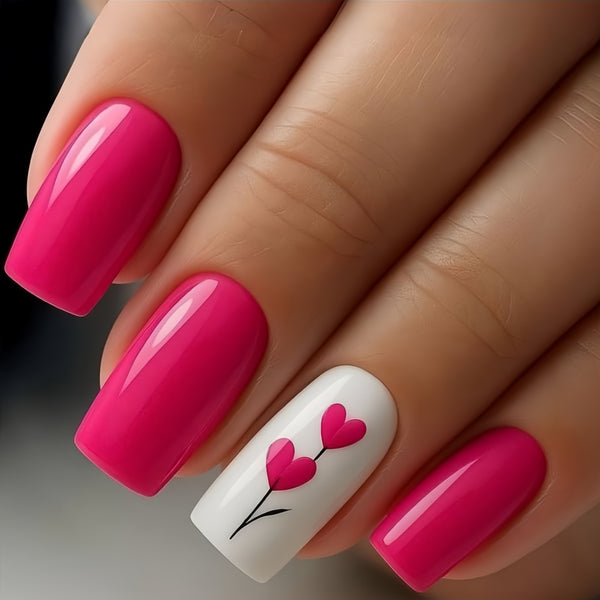 12 Sizes-24 Pcs Press On Nails Y1636