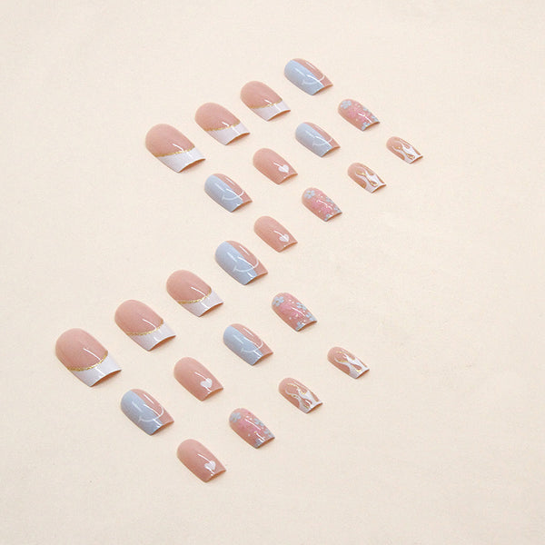 12 Sizes-24 Pcs Press On Nails W345