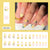 12 Sizes-24 Pcs Press On Nails W2004