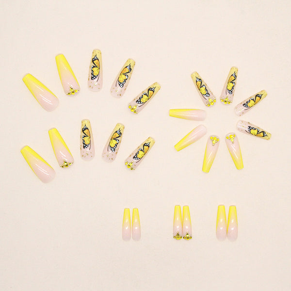 12 Sizes-24 Pcs Press On Nails Z546