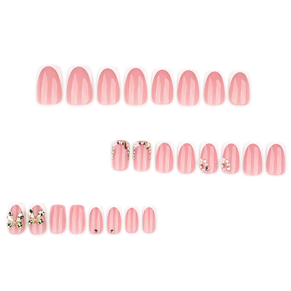 12 Sizes-24 Pcs Press On Nails JP4298